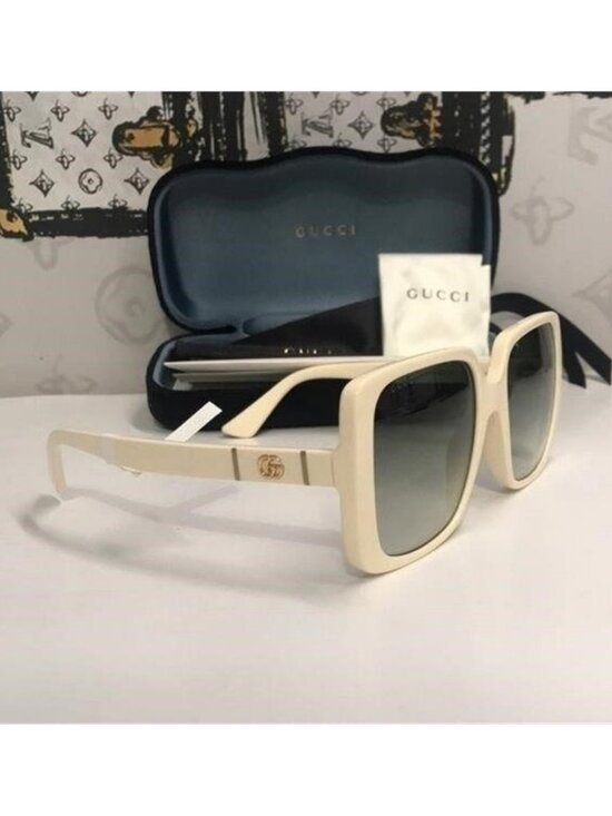 New Authentic Gucci Cream Sunglasses for Women GG0632s 004 main image 8
